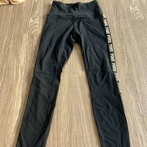 Victoria Secret Pink black yoga leggings